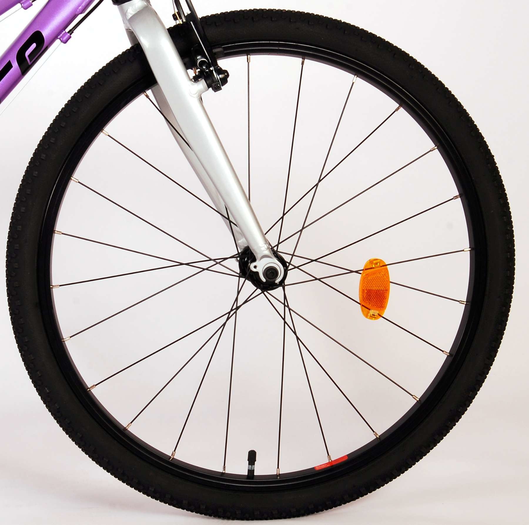 Volare Dynamic Meisjesfiets 24 inch 2 Handremmen 8 v Paars - Superfietsen.nl