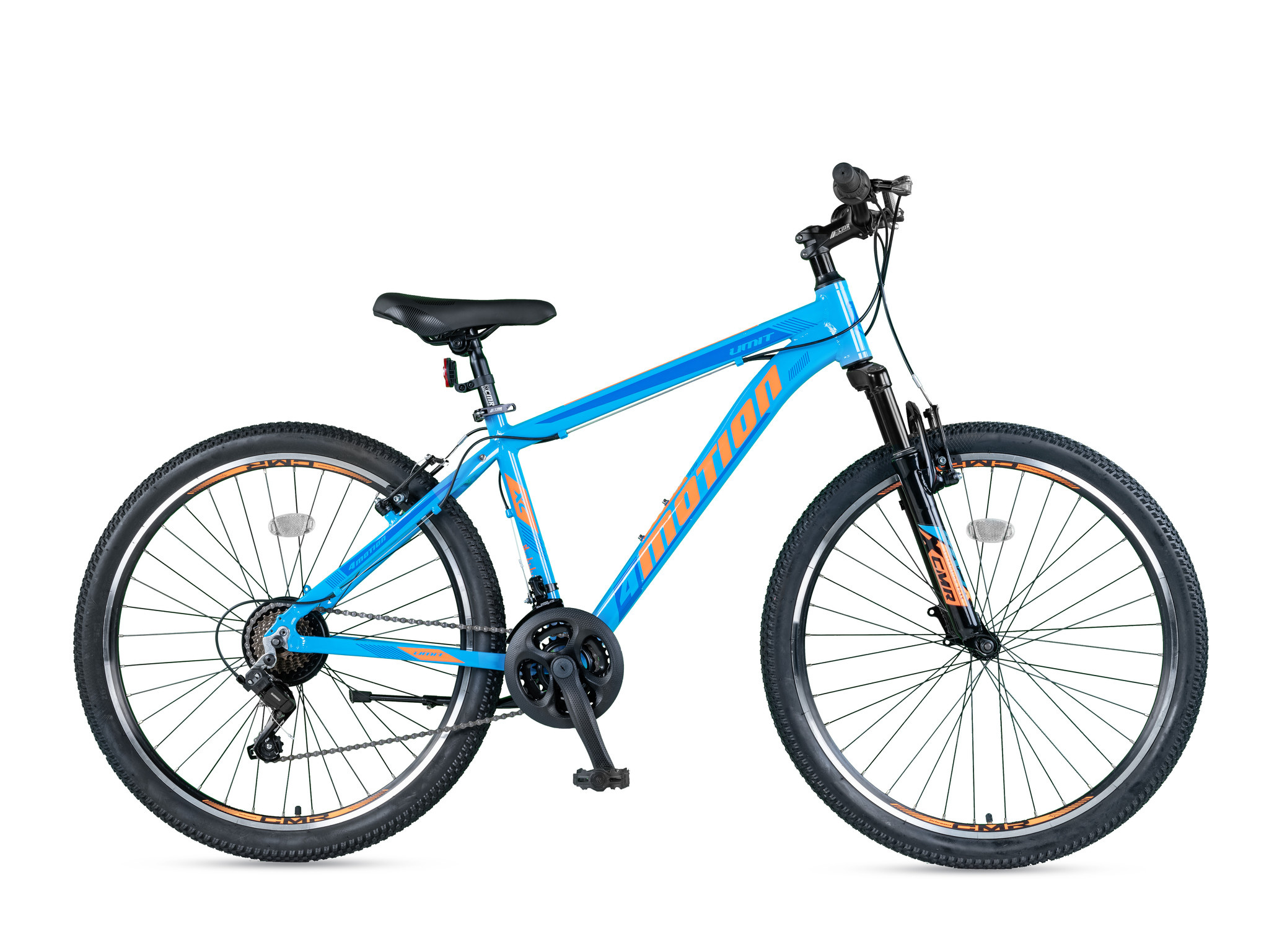 Umit 4 Motion Mountainbike 24 inch V-Brakes Blauw Oranje 21v