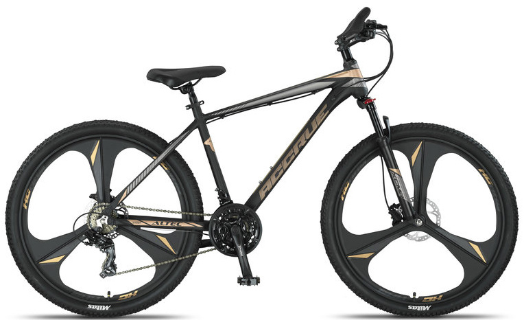 Altec Accrue Mountainbike 27,5 inch Schijfrem Zwart Goud 21v Altec Accrue Mountainbike 27,5 inch Schijfrem Zwart Goud 21v