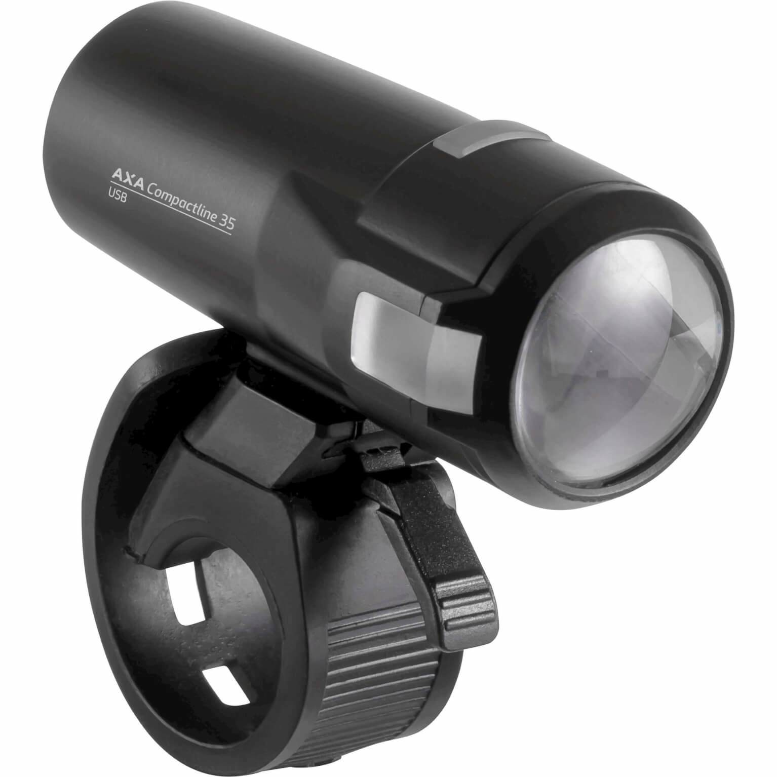 Axa koplamp Compactline usb 35 lux zwart Axa koplamp Compactline usb 35 lux zwart