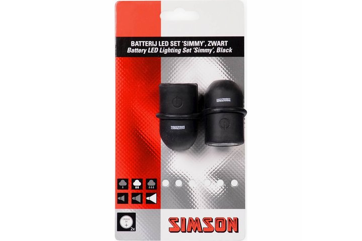 Simson verlichtingsset Simmy batterij 1