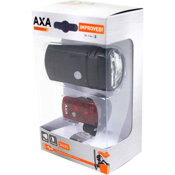 Axa verlichting set Greenline usb 50 lux Axa verlichting set Greenline usb 50 lux