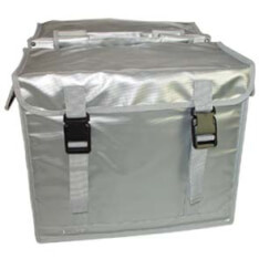 New Looxs fietstas dubbel bisonyl zilver 46,5L New Looxs fietstas dubbel bisonyl zilver 46,5L