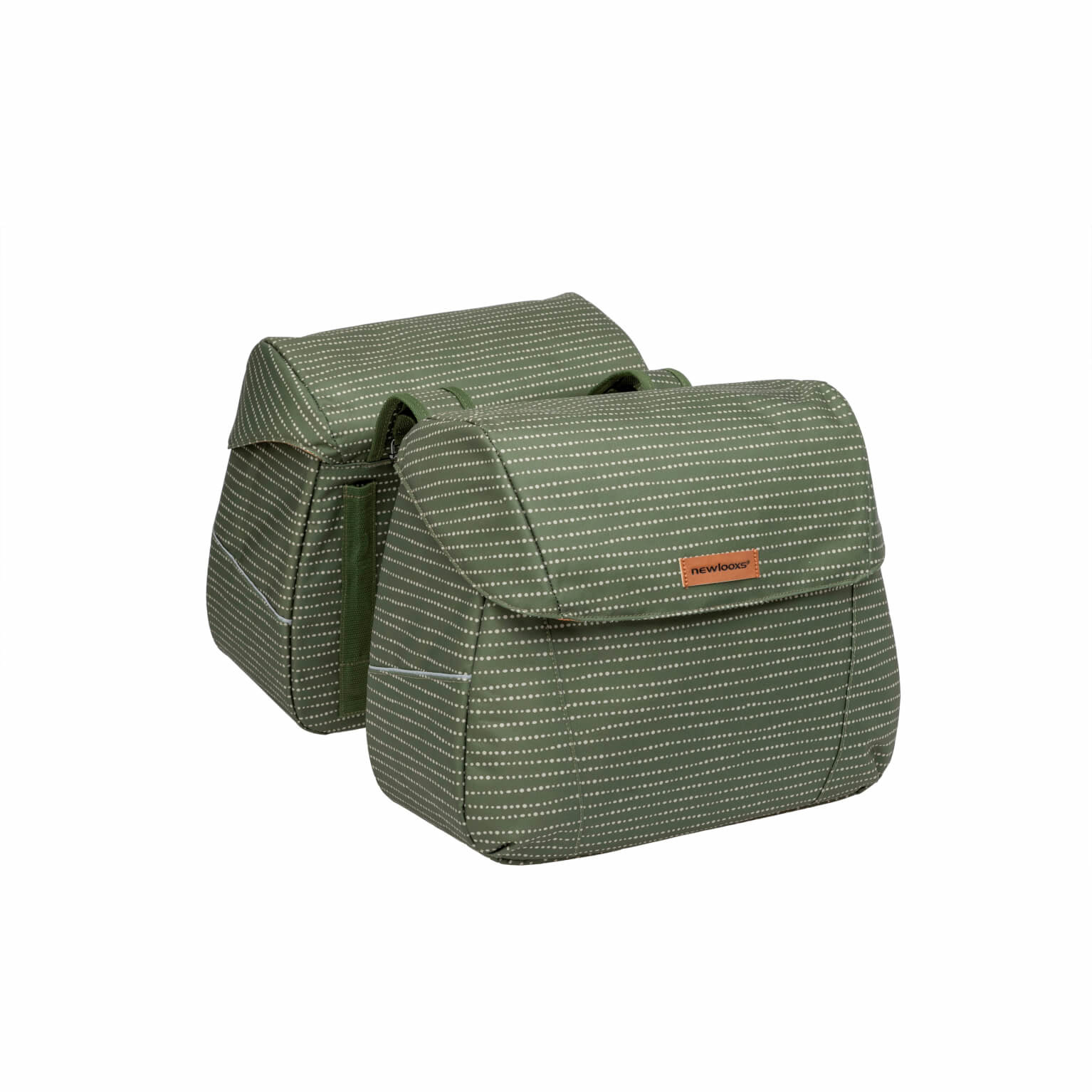 New Looxs fietstas dubbel Joli Nomi green 37L New Looxs fietstas dubbel Joli Nomi green 37L
