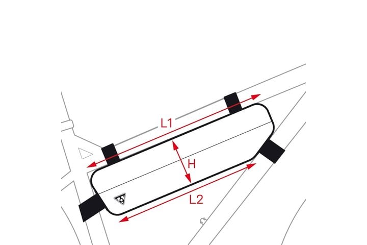 Topeak frametas MidLoader black - 6,0 l 4
