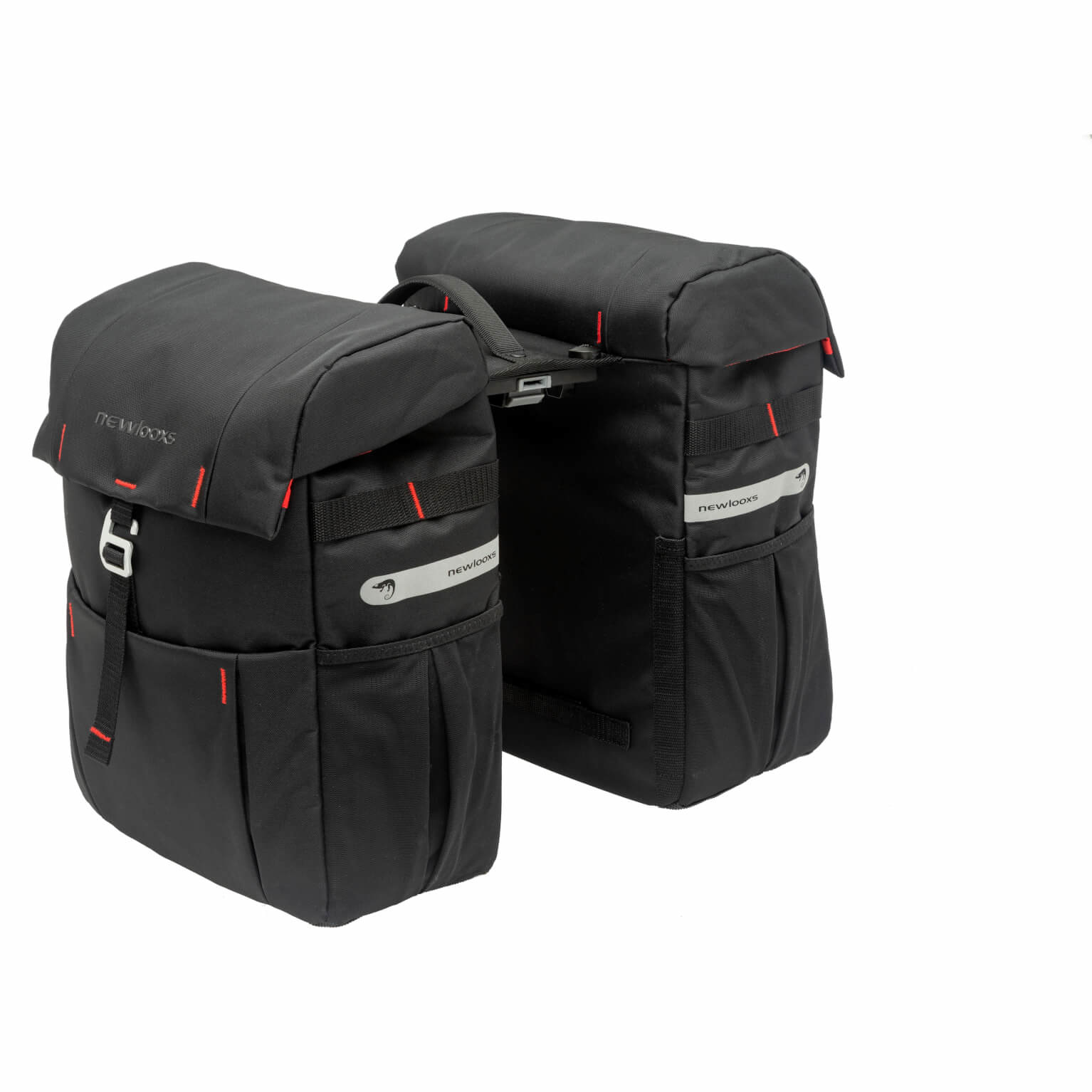 New Looxs fietstas dubbel Vigo black MIK 37L New Looxs fietstas dubbel Vigo black MIK 37L