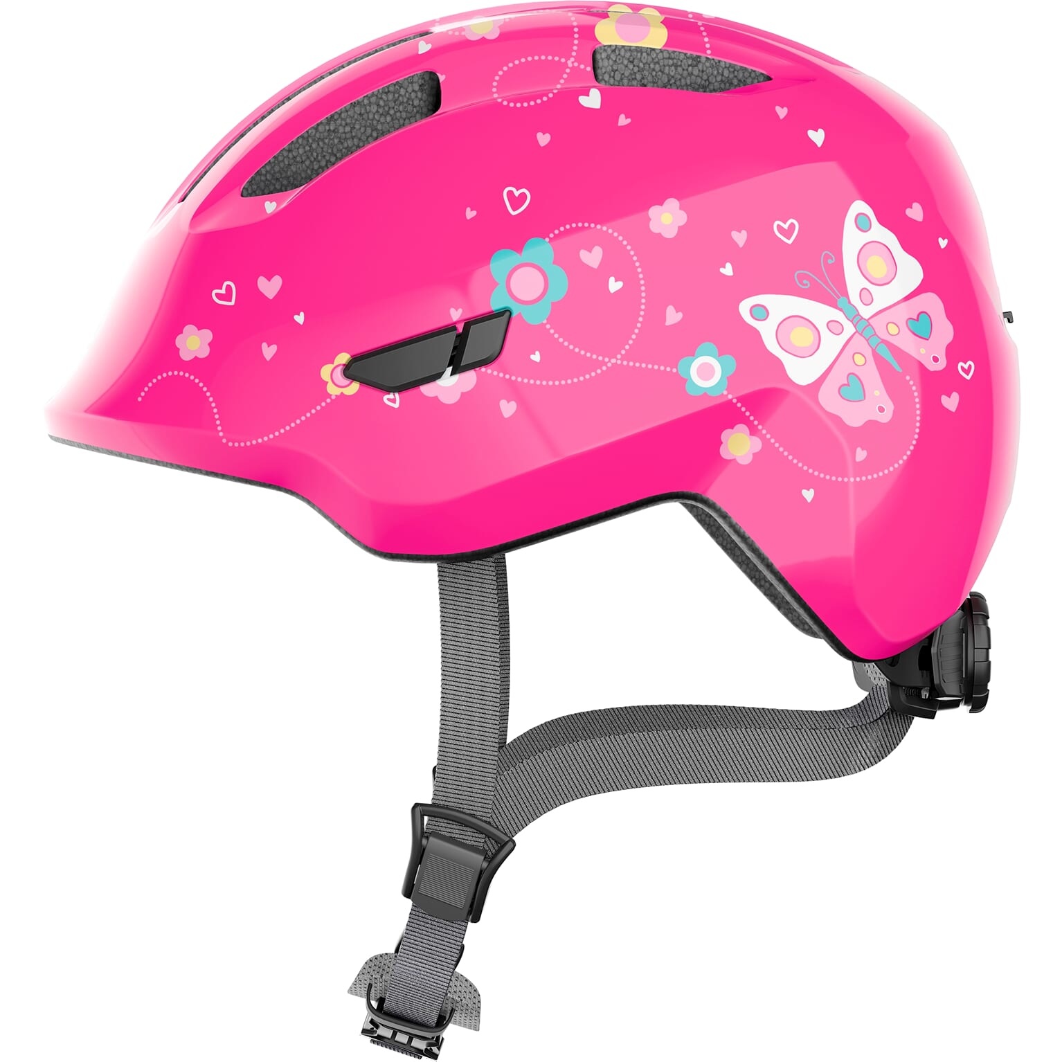 Abus Kinderhelm Smiley 3.0 M Pink Butterfly