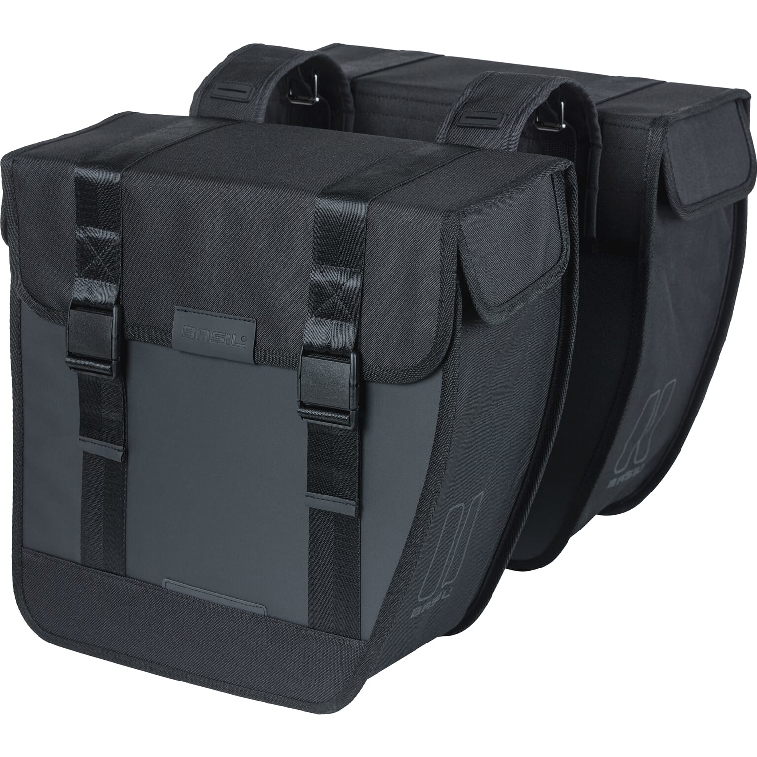 Basil fietstas dubbel Tour Waterproof XL zwart 35L Basil fietstas dubbel Tour Waterproof XL zwart 35L