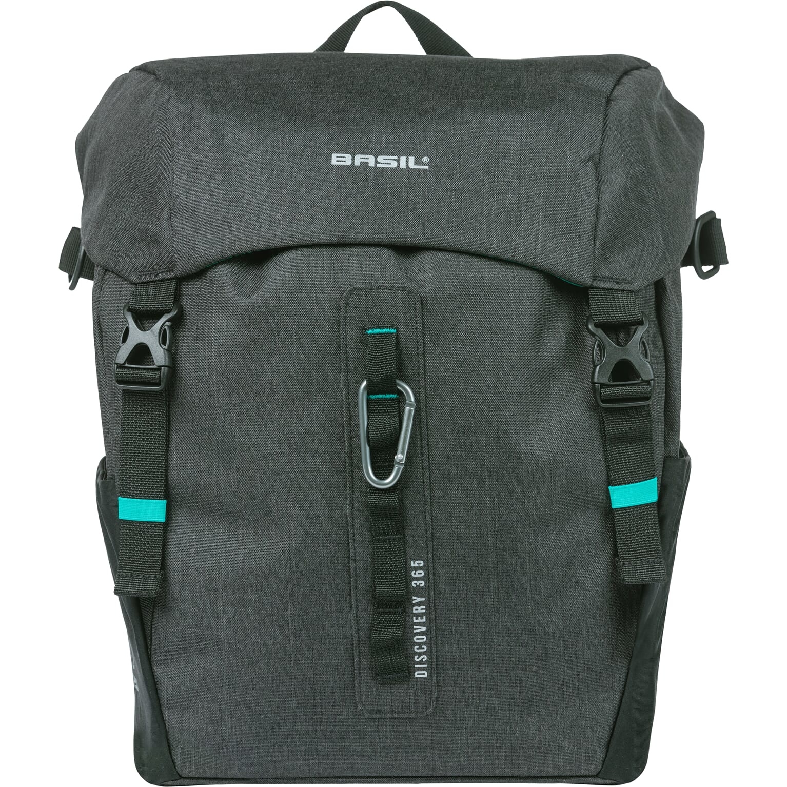 Basil fietstas enkel Discovery 365D L zwart melee 20L - Superfietsen.nl