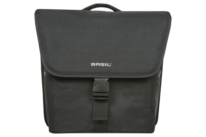 Basil fietstas dubbel Go solid black MIK 32L 2