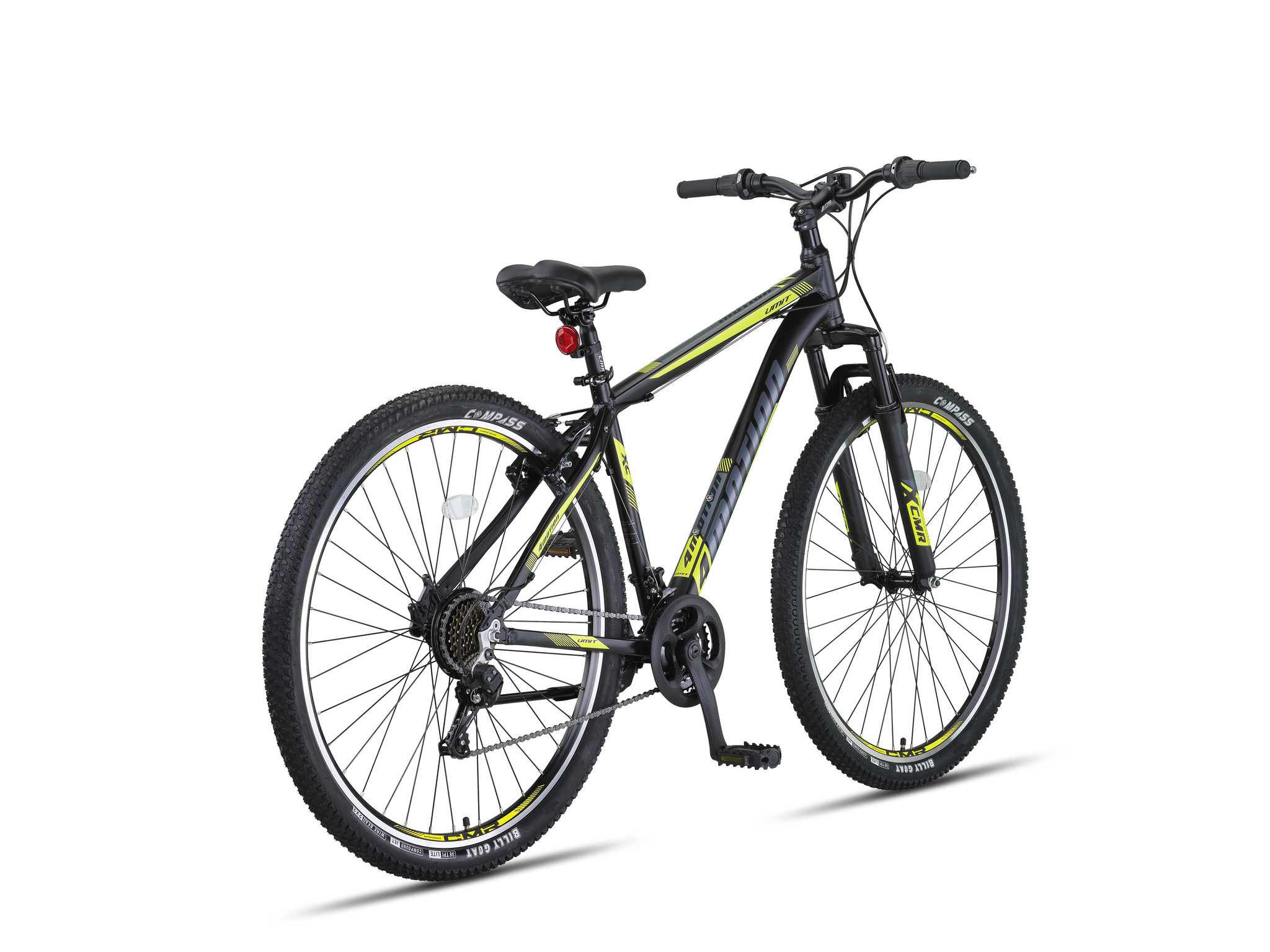 Umit 4 Motion Mountainbike 29 inch V-Brakes Zwart/Geel 21v - Superfietsen.nl
