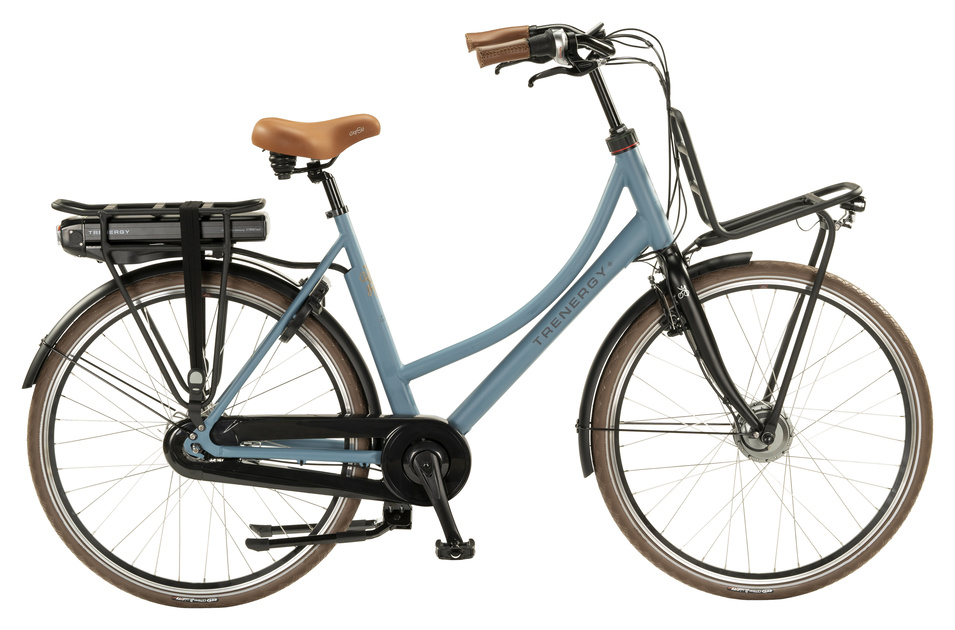 Trenergy Zuidwester E-bike Dames 28 inch Stone blue Trenergy Zuidwester E-bike Dames 28 inch Stone blue