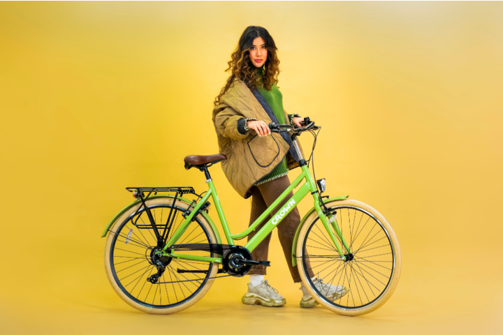 Crown New York Damesfiets 28 inch 53cm Groen 7v 3