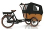 Qivelo Curve  Bakfiets 48cm Matt Black/Brown 481 Wh 7V 6 klein