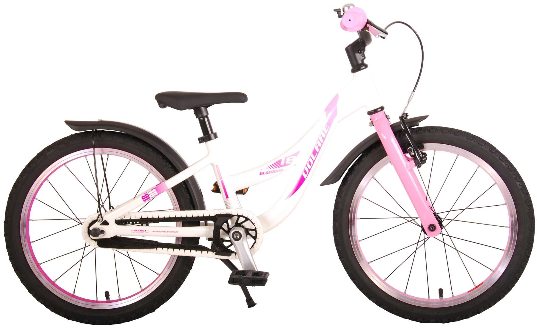 Volare Glamour Kinderfiets Meisjes 18 inch Parelmoer Roze Volare Glamour Kinderfiets Meisjes 18 inch Parelmoer Roze