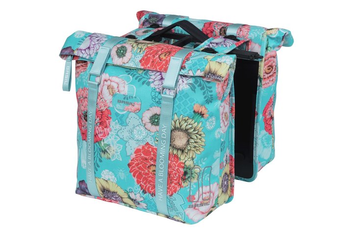 Basil fietstas dubbel Bloom Field yellow MIK 28-35L 2