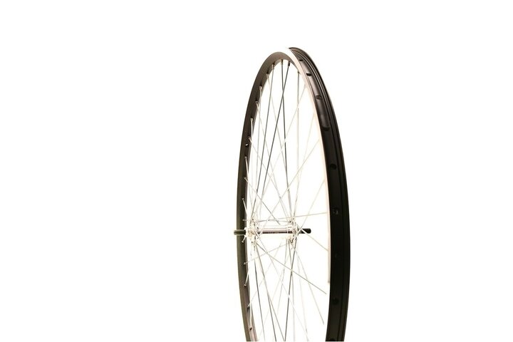 Voorwiel Sparepart 28 inch Zwart/Grijs (Chroom spaken) 2