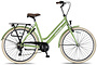 Crown New York Damesfiets 28 inch 53cm Groen 7v 1 klein