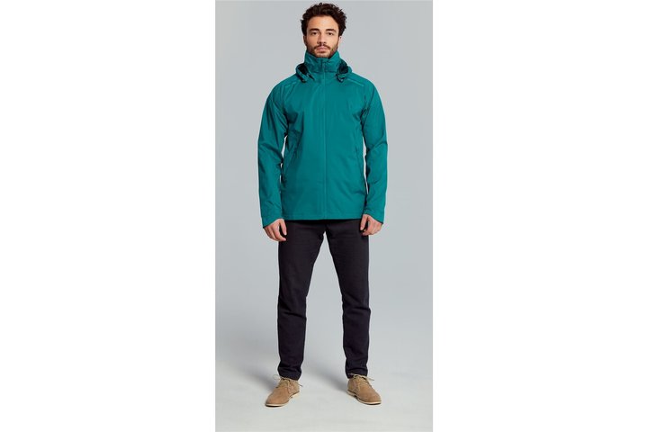 Basil Skane Fiets Regenjas Heren Teal Green 3