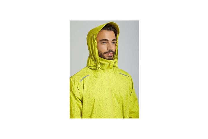 Basil Skane HiVis Fiets Regenjas Heren Neon Yellow 8