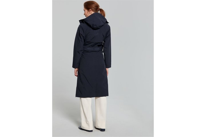 Basil trenchcoat Mosse dames Night Blue 4