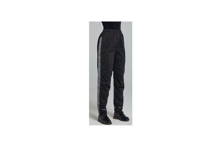 Basil Skane HiVis Fiets Regenbroek Dames Jet Black 3