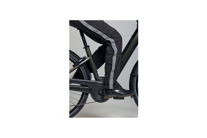 Basil Skane HiVis Fiets Regenbroek Dames Jet Black 7
