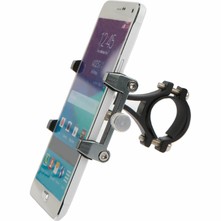 Mirage telefoonhouder alu m/bracket, gun metal