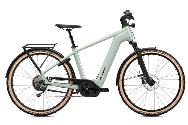 Flyer Gotour 7.12 XC Elektrische Herenfiets 28 inch Frosty Sage 10v 1