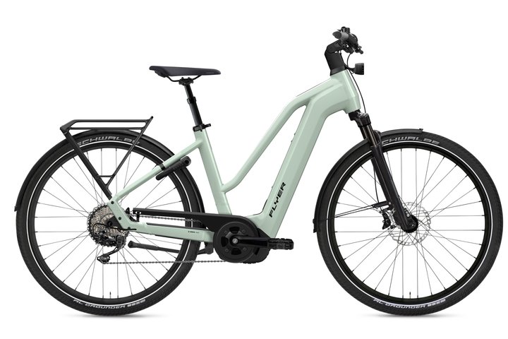 Flyer Gotour 7.10 Elektrische Mixedfiets 28 inch Frosty Sage 10v 1