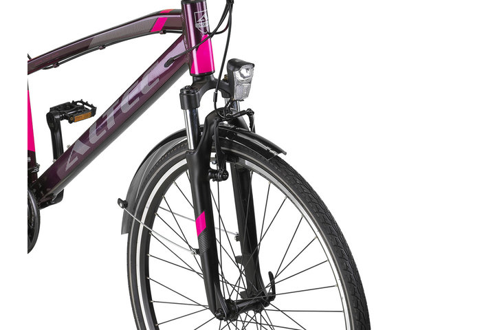Altec Legarda Trekking Damesfiets V-Brakes Purple/Pink 28inch 49cm 24v *INCLUSIEF DRAGER & SPATBORDEN* 6
