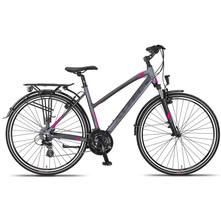 Altec Altec Legarda Trekking Damesfiets V-Brakes Purple/Pink 28inch 49cm 24v *INCLUSIEF DRAGER & SPATBORDEN*