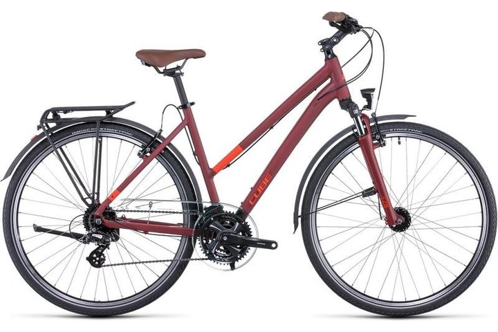 CUBE Touring 28 inch Dames Trekkingfiets DarkRed/Red 24v 1