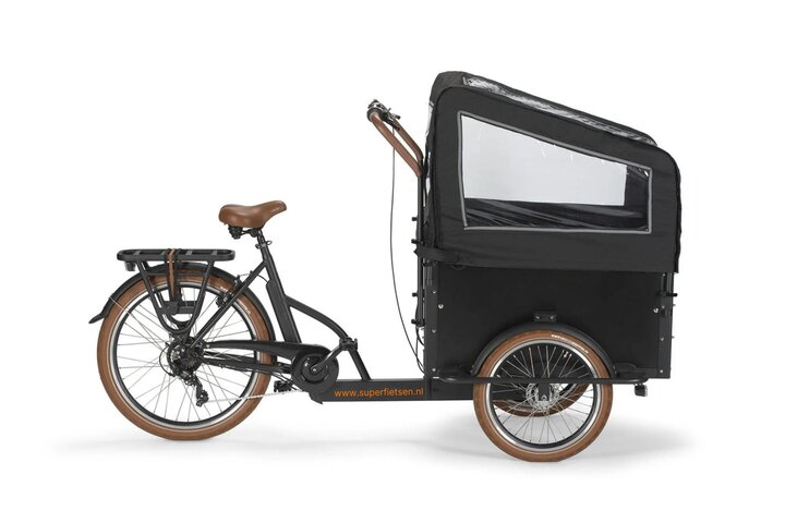 Superbike Bakfiets 7V Zwart Grijs Schijfremmen 1