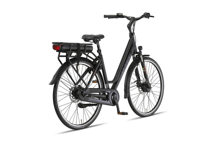 Altec Delta E-Bike Dames 28 inch 53cm Voorwielmotor 7v Zwart Hydraulische Schijfrem 3