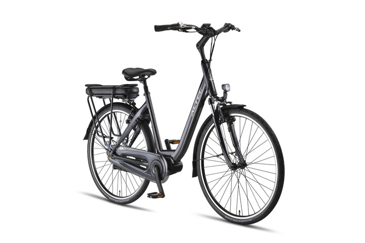 Altec Montana E-Bike Dames 28 inch 47cm Middenmotor 7v V-Brakes Glans Zwart 2