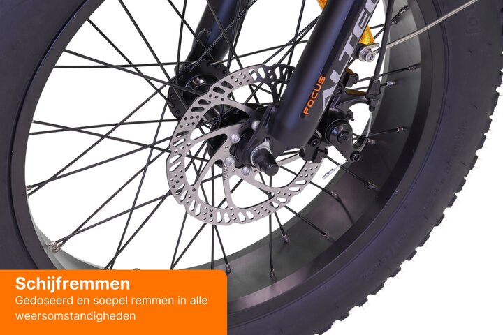 Altec Focus Elektrische Fatbike 20 inch Vouwbaar 8v 9