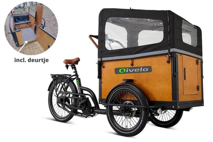 Qivelo Cruise Driewieler Zwart/Bruin Enviolo 2