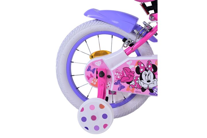 Disney Minnie Cutest Ever Kinderfiets Meisjes 14 inch Roze V-brakes 3