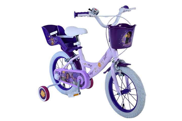 Disney Wish Kinderfiets  Meisjes 14 inch V-brakes  Poppenzitje 6