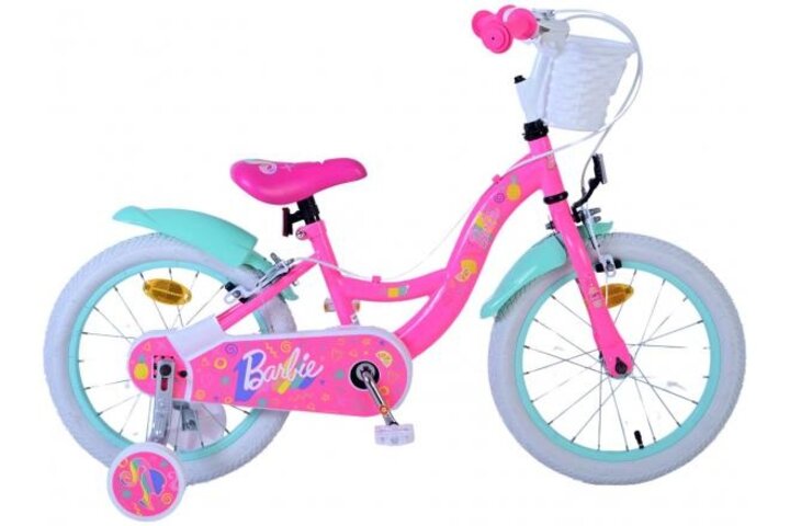 Barbie Kinderfiets Meisjes 16 inch Roze V-Brakes 1