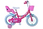 Barbie Kinderfiets Meisjes 14 inch V-Brakes Poppenzitje 1 klein