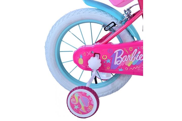 Barbie Kinderfiets Meisjes 14 inch V-Brakes Poppenzitje 3