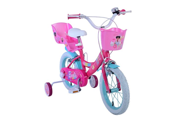 Barbie Kinderfiets Meisjes 14 inch V-Brakes Poppenzitje 6