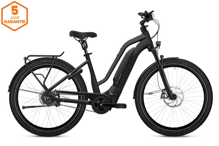 Flyer Upstreet3 7.23 Elektrische Damesfiets 27,5 inch Pearl Black Gloss Enviolo 1