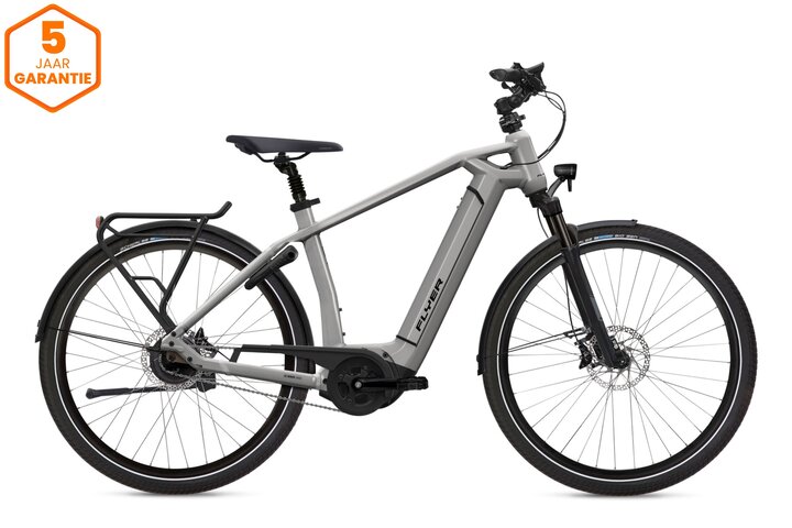 Flyer Gotour6 5.20 Elektrische Herenfiets 28 inch Cast Silver Gloss Enviolo 1