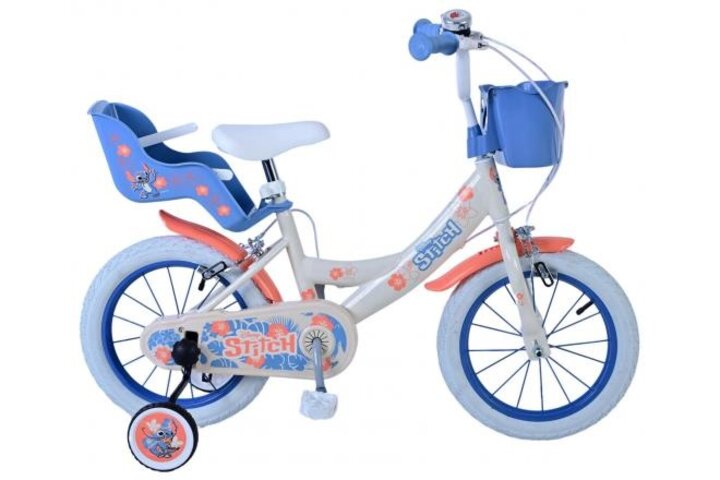 Disney Stitch Kinderfiets Meisjes 14 inch V-brakes 1