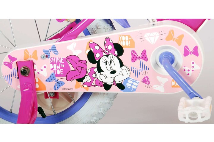 Disney Minnie Kinderfiets Meisjes 14 inch  V-brakes Poppenzitje 6