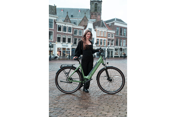 HUYSER Q-Bike Elektrische Damesfiets 28 inch 48cm  *Gates Belt Drive* 14