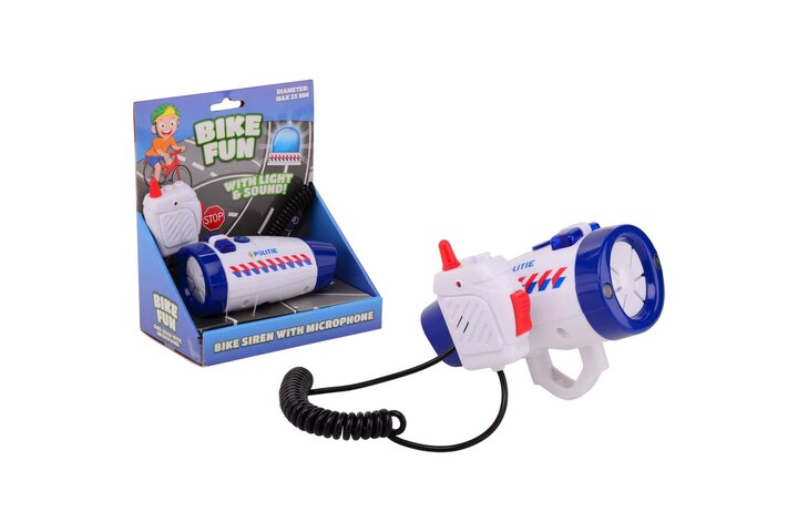 Sirene met fietslamp en microfoon 2
